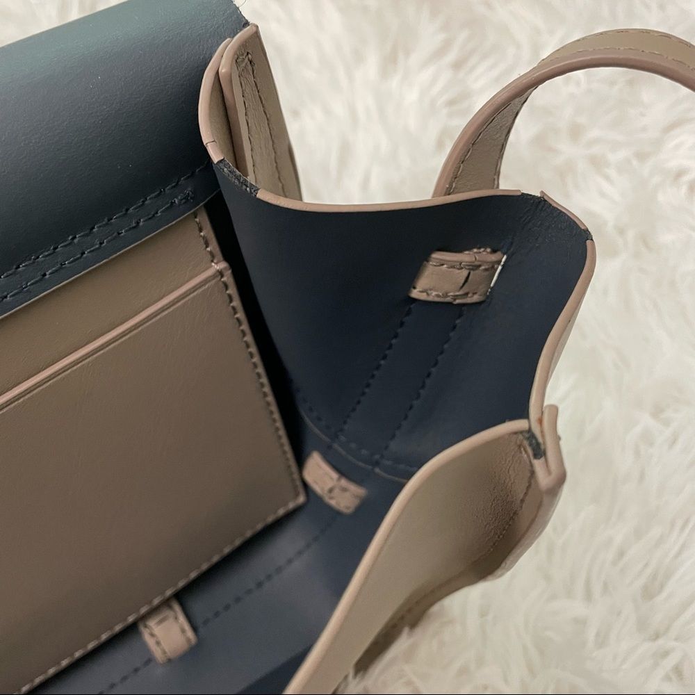 Zac Posen Eartha Iconic Saddle Shoulder/ Crossbody Bag - Beige sz small - Picture 12 of 16